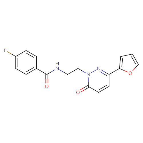 4-fluoro-N-{2-[3-(furan-2-yl)-6-oxo-1,6-dihydropyridazin-1-yl]ethyl}benzamide