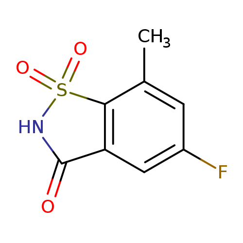 5-Fluoro-7-methyl-2,3-dihydro-1lambda(6),2-benzothiazole-1,1,3-trione