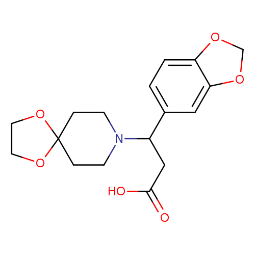 3-(2H-1,3-benzodioxol-5-yl)-3-{1,4-dioxa-8-azaspiro[4.5]decan-8-yl}propanoic acid