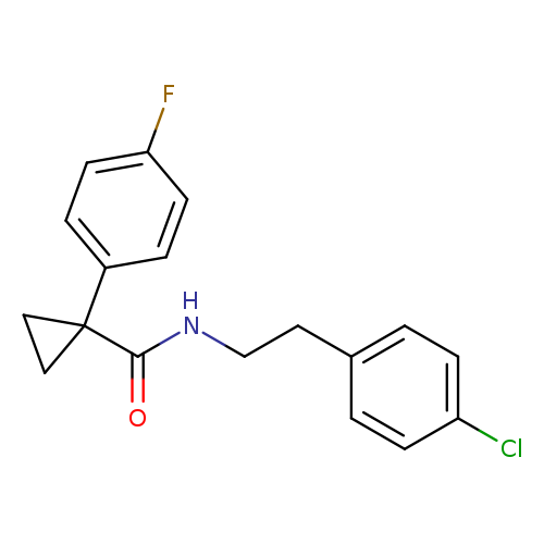 N-[2-(4-chlorophenyl)ethyl]-1-(4-fluorophenyl)cyclopropane-1-carboxamide