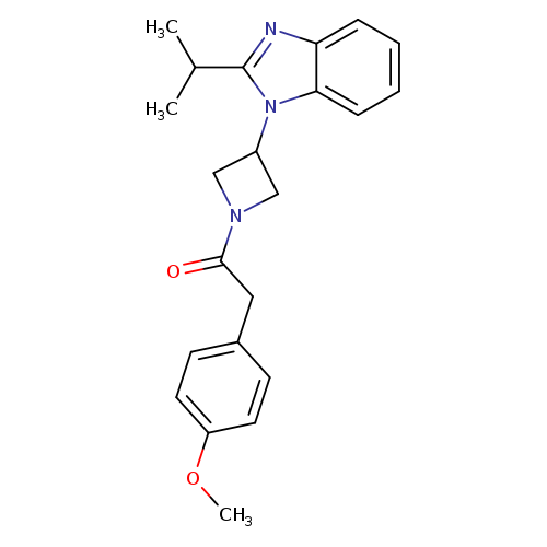 2-(4-methoxyphenyl)-1-{3-[2-(propan-2-yl)-1H-1,3-benzodiazol-1-yl]azetidin-1-yl}ethan-1-one