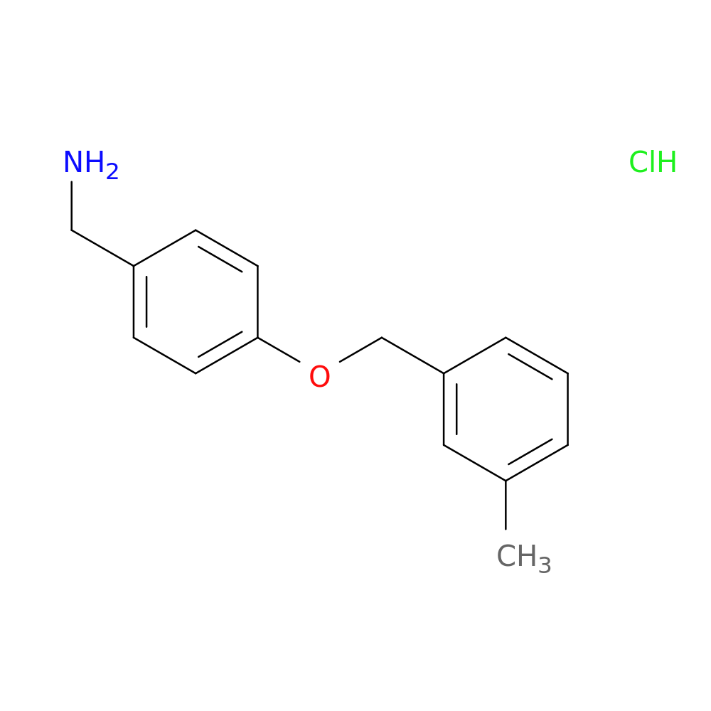 (4-[(3-Methylphenyl)methoxy]phenyl)methanamine hydrochloride