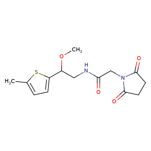 2-(2,5-dioxopyrrolidin-1-yl)-N-[2-methoxy-2-(5-methylthiophen-2-yl)ethyl]acetamide