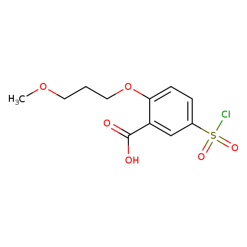 5-(Chlorosulfonyl)-2-(3-methoxypropoxy)benzoic acid