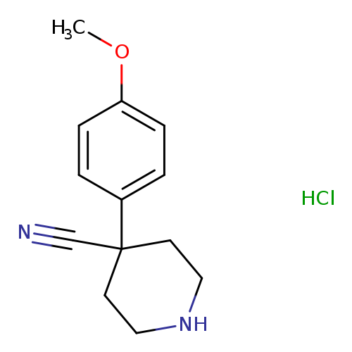 4-(4-methoxyphenyl)piperidine-4-carbonitrile hydrochloride