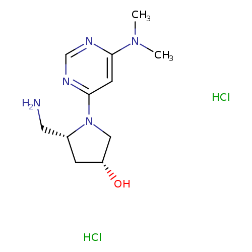 (3R,5R)-5-(aminomethyl)-1-[6-(dimethylamino)pyrimidin-4-yl]pyrrolidin-3-oldihydrochloride