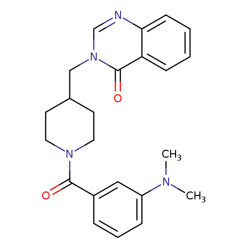 3-({1-[3-(dimethylamino)benzoyl]piperidin-4-yl}methyl)-3,4-dihydroquinazolin-4-one