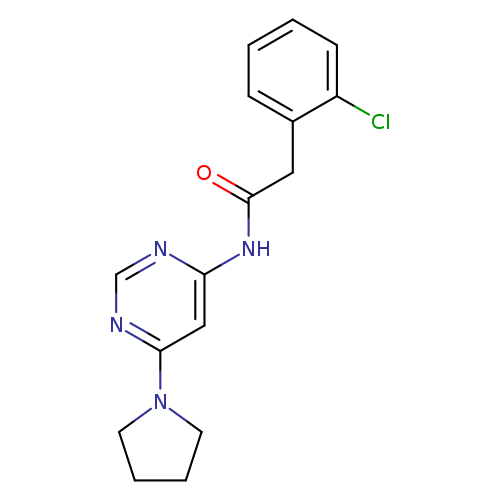 2-(2-chlorophenyl)-N-[6-(pyrrolidin-1-yl)pyrimidin-4-yl]acetamide