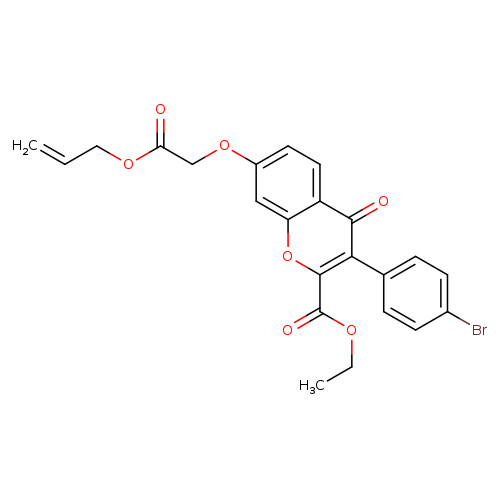 ethyl 3-(4-bromophenyl)-4-oxo-7-[2-oxo-2-(prop-2-en-1-yloxy)ethoxy]-4H-chromene-2-carboxylate