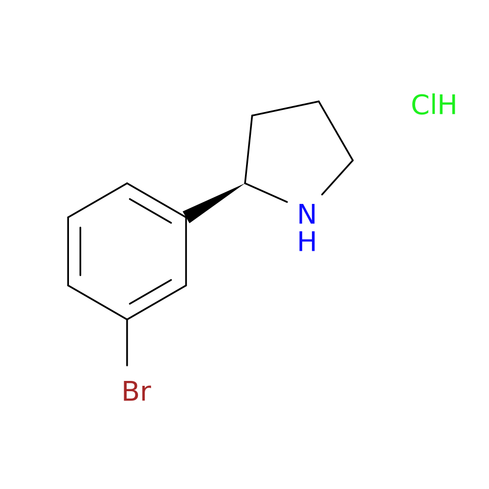 (R)-2-(3-Bromophenyl)pyrrolidine hydrochloride