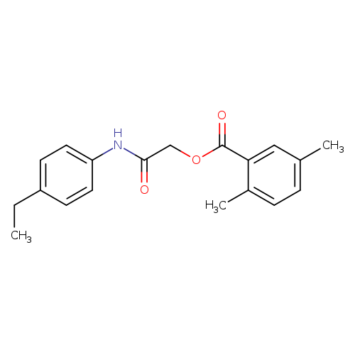 [(4-ethylphenyl)carbamoyl]methyl 2,5-dimethylbenzoate