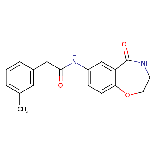 2-(3-methylphenyl)-N-(5-oxo-2,3,4,5-tetrahydro-1,4-benzoxazepin-7-yl)acetamide