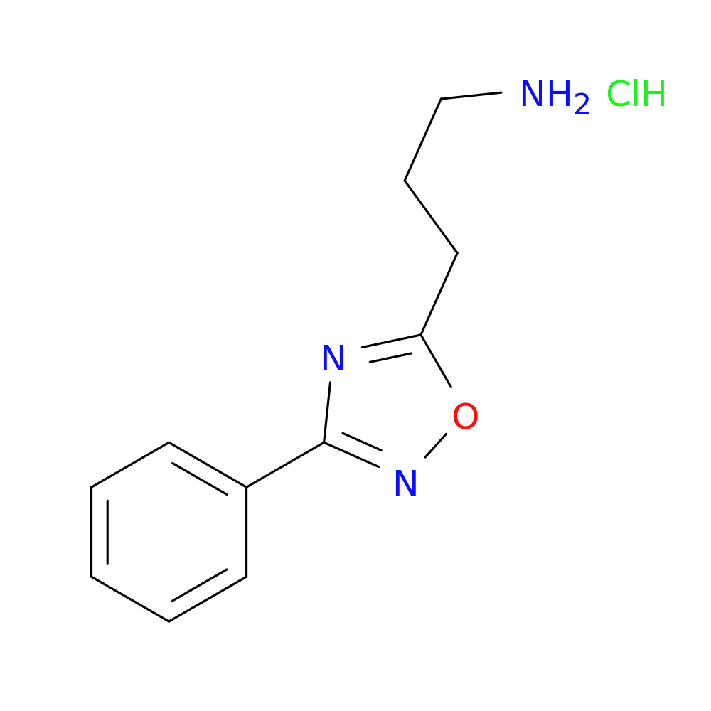3-(3-phenyl-1,2,4-oxadiazol-5-yl)propan-1-amine hydrochloride