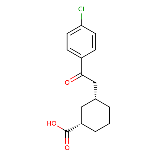 cis-3-[2-(4-Chlorophenyl)-2-oxoethyl]cyclohexane-1-carboxylic acid