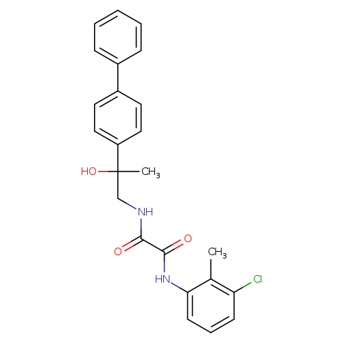 N'-(2-{[1,1'-biphenyl]-4-yl}-2-hydroxypropyl)-N-(3-chloro-2-methylphenyl)ethanediamide
