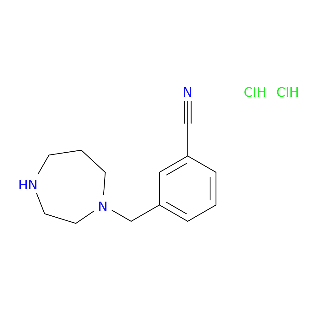 3-[(1,4-diazepan-1-yl)methyl]benzonitrile dihydrochloride