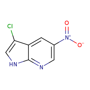 1H-​Pyrrolo[2,​3-​b]​pyridine, 3-​chloro-​5-​nitro-