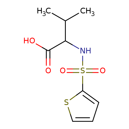 3-methyl-2-(thiophene-2-sulfonamido)butanoic acid
