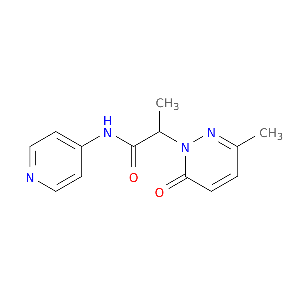 2-(3-methyl-6-oxo-1,6-dihydropyridazin-1-yl)-N-(pyridin-4-yl)propanamide