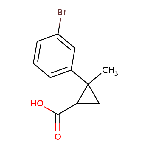 2-(3-bromophenyl)-2-methylcyclopropane-1-carboxylic acid