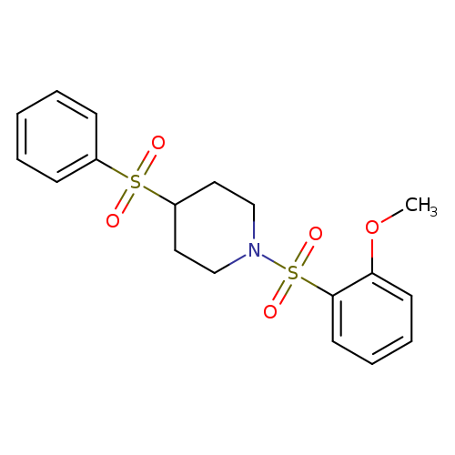 4-(benzenesulfonyl)-1-(2-methoxybenzenesulfonyl)piperidine