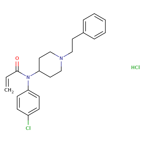 N-(4-chlorophenyl)-N-(1-phenethylpiperidin-4-yl)acrylamide,monohydrochloride