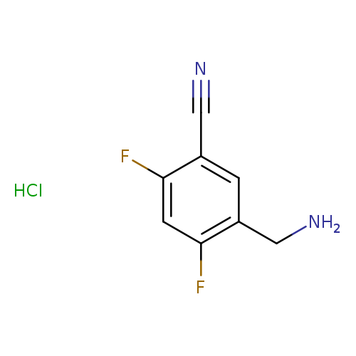 "5-(aminomethyl)-2,4-difluorobenzonitrile hydrochloride"