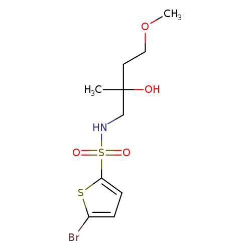 2-[(5-bromothiophene-2-sulfonamido)methyl]-4-methoxybutan-2-ol