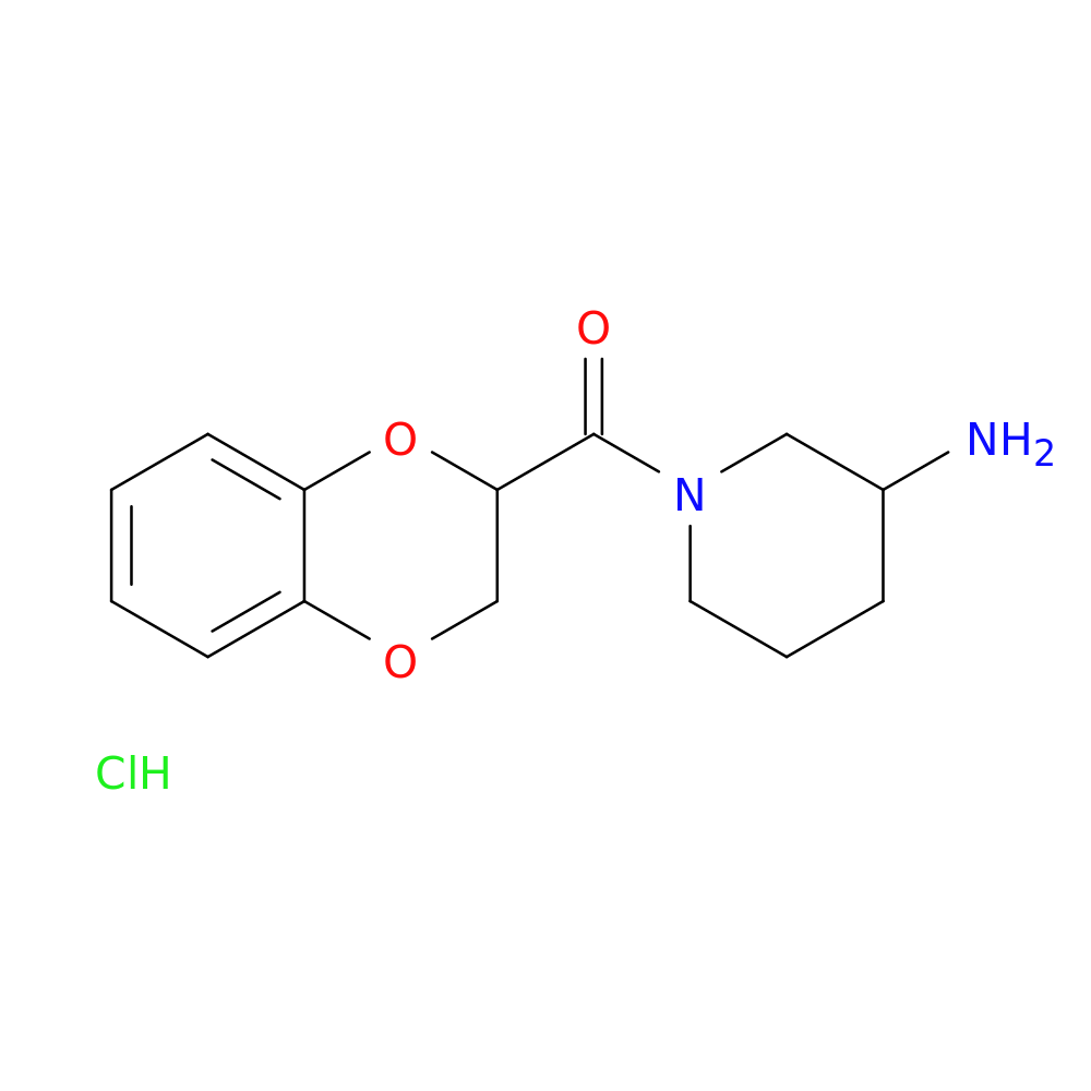 (3-Aminopiperidin-1-yl)(2,3-dihydrobenzo[b][1,4]dioxin-2-yl)methanone hydrochloride