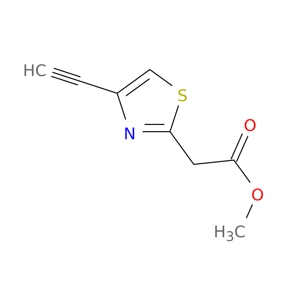 methyl 2-(4-ethynyl-1,3-thiazol-2-yl)acetate