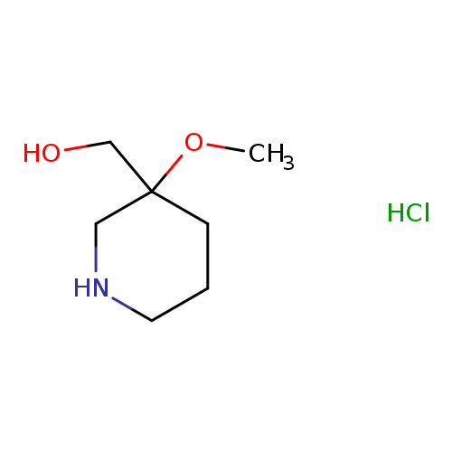 (3-methoxypiperidin-3-yl)methanol hydrochloride