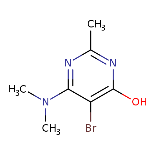 5-bromo-6-(dimethylamino)-2-methylpyrimidin-4-ol