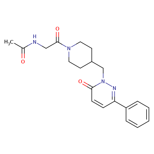 N-(2-oxo-2-{4-[(6-oxo-3-phenyl-1,6-dihydropyridazin-1-yl)methyl]piperidin-1-yl}ethyl)acetamide