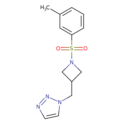 1-{[1-(3-methylbenzenesulfonyl)azetidin-3-yl]methyl}-1H-1,2,3-triazole