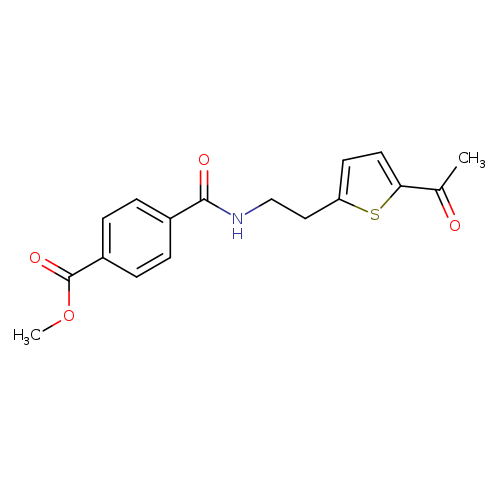 methyl 4-{[2-(5-acetylthiophen-2-yl)ethyl]carbamoyl}benzoate