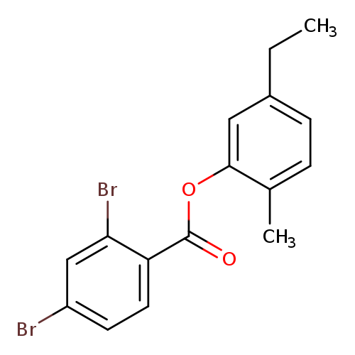 5-ethyl-2-methylphenyl2,4-dibromobenzoate