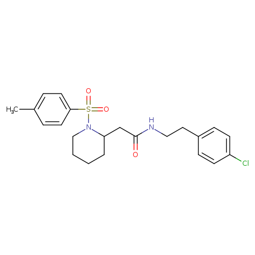 N-[2-(4-chlorophenyl)ethyl]-2-[1-(4-methylbenzenesulfonyl)piperidin-2-yl]acetamide