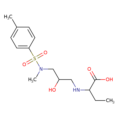 2-{[2-hydroxy-3-(N-methyl4-methylbenzenesulfonamido)propyl]amino}butanoic acid