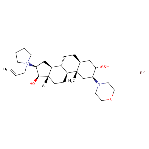 1-Allyl-1-((2S,3S,5S,8R,9S,10S,13S,14S,16S,17R)-3,17-dihydroxy-10,13-dimethyl-2-morpholinohexadecahydro-1H-cyclopenta[a]phenanthren-16-yl)pyrrolidin-1-ium bromide