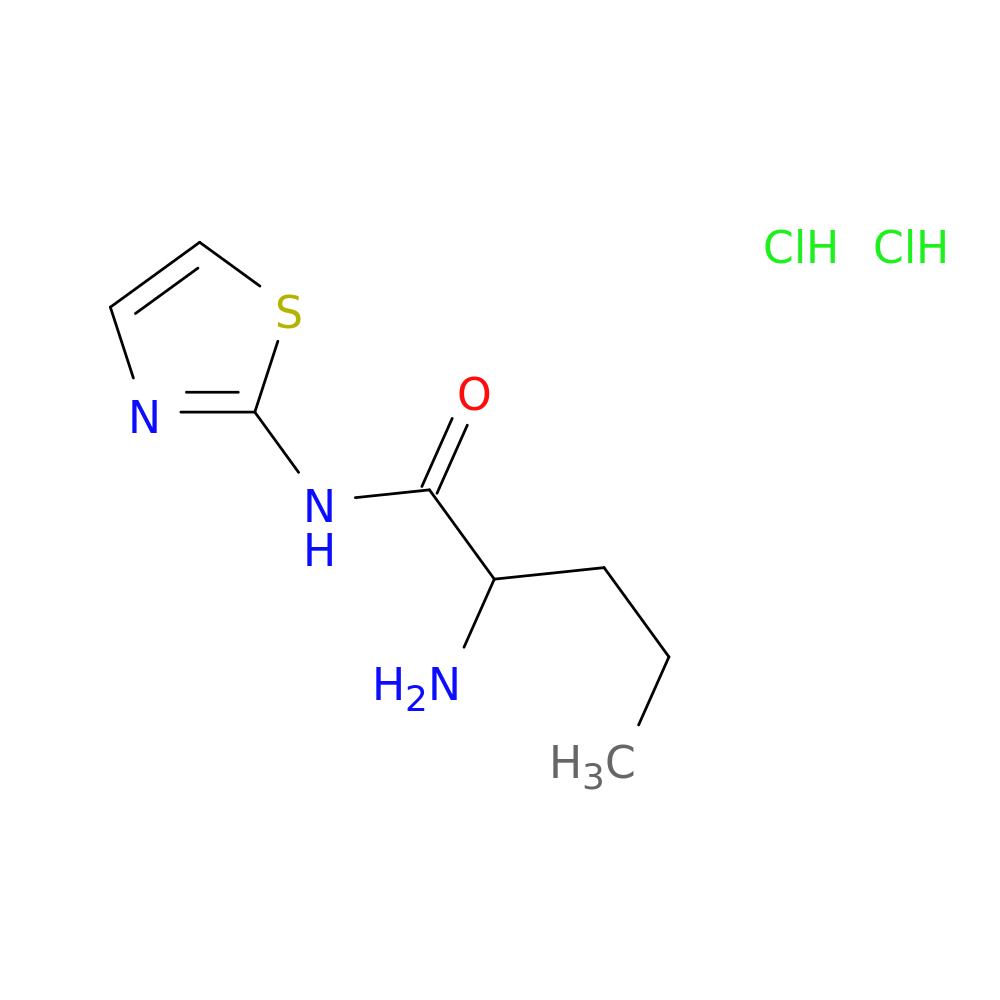 2-amino-N-(1,3-thiazol-2-yl)pentanamide dihydrochloride