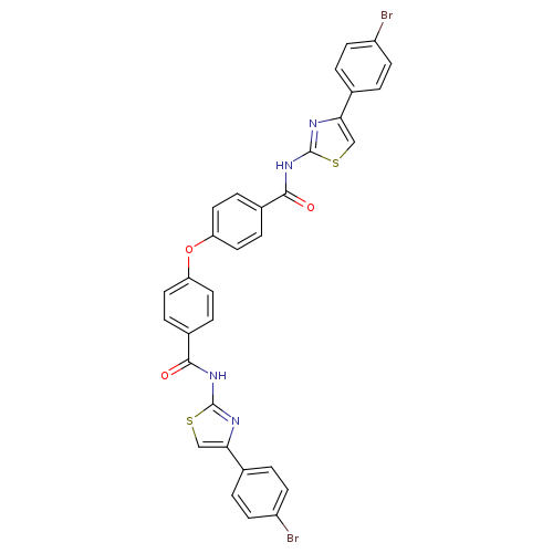 N-[4-(4-bromophenyl)-1,3-thiazol-2-yl]-4-(4-{[4-(4-bromophenyl)-1,3-thiazol-2-yl]carbamoyl}phenoxy)benzamide