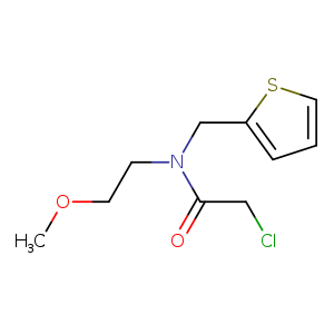2-chloro-N-(2-methoxyethyl)-N-[(thiophen-2-yl)methyl]acetamide