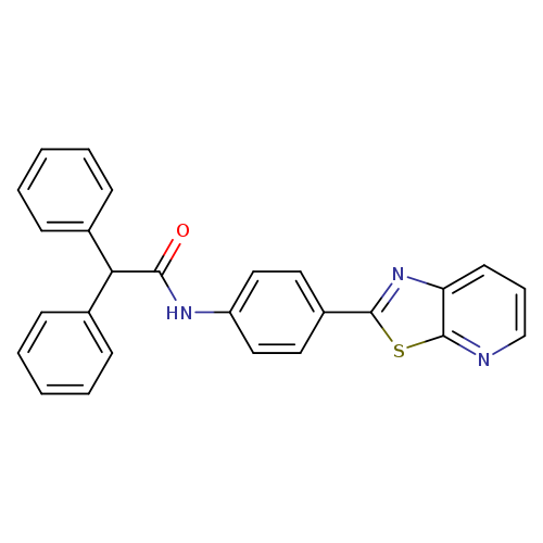 2,2-diphenyl-N-(4-{[1,3]thiazolo[5,4-b]pyridin-2-yl}phenyl)acetamide