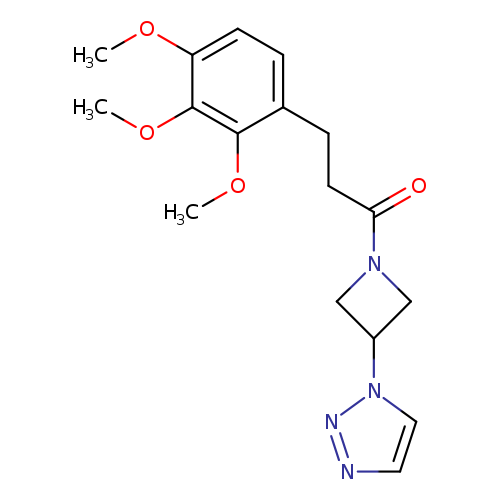 1-[3-(1H-1,2,3-triazol-1-yl)azetidin-1-yl]-3-(2,3,4-trimethoxyphenyl)propan-1-one