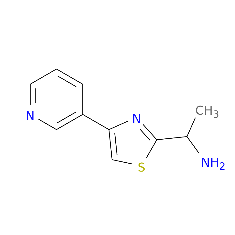 1-[4-(pyridin-3-yl)-1,3-thiazol-2-yl]ethan-1-amine