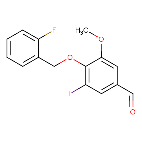 4-[(2-fluorobenzyl)oxy]-3-iodo-5-methoxybenzaldehyde