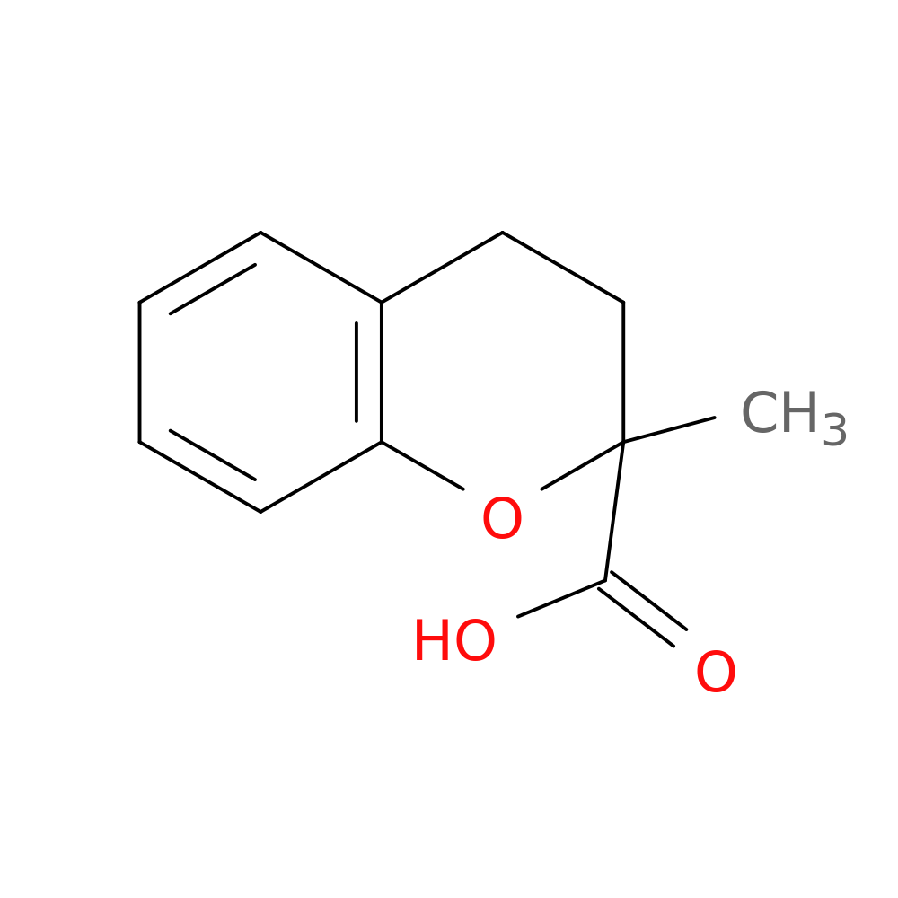 2-methyl-3,4-dihydro-2H-1-benzopyran-2-carboxylic acid