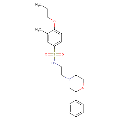 3-methyl-N-[2-(2-phenylmorpholin-4-yl)ethyl]-4-propoxybenzene-1-sulfonamide