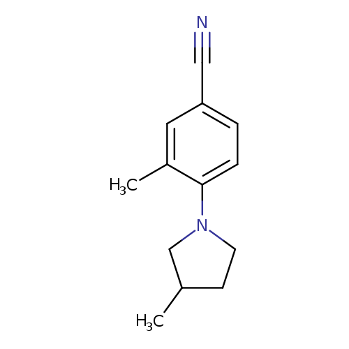 3-methyl-4-(3-methylpyrrolidin-1-yl)benzonitrile