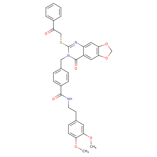 N-[2-(3,4-dimethoxyphenyl)ethyl]-4-({8-oxo-6-[(2-oxo-2-phenylethyl)sulfanyl]-2H,7H,8H-[1,3]dioxolo[4,5-g]quinazolin-7-yl}methyl)benzamide